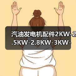汽油发电机配件2KW-2.5KW-2.8KW-3KW-全铜电机-定子-转子（图3）
