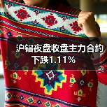 沪铝夜盘收盘主力合约下跌1.11%(图3) 沪铝夜盘收盘主力合约下跌1.11%(图3)