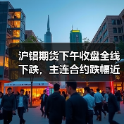 沪铝期货下午收盘全线下跌,主连合约跌幅近3.67%(图2) 沪铝期货下午收盘全线下跌,主连合约跌幅近3.67%(图2)