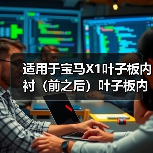 适用于宝马X1叶子板内衬（前之后）叶子板内衬 23dx 51712990089（图3）