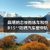 桑塔纳志俊教练车和悦B15**防晒汽车窗帘轨道式遮阳防紫外线帘（图4）