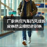 厂家供应汽车挡风玻璃皮条防尘橡胶密封条（图1）