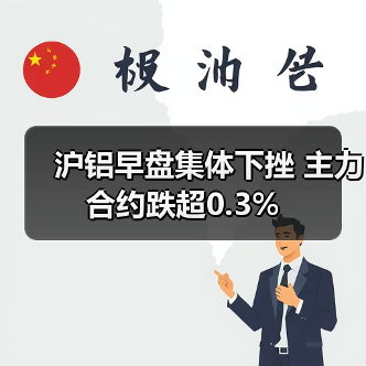 沪铝早盘集体下挫 主力合约跌超0.3%(图4) 沪铝早盘集体下挫 主力合约跌超0.3%(图4)