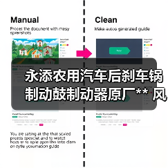 永添农用汽车后刹车锅制动鼓制动器原厂** 风顺1 SF1058 1061 2（图4）
