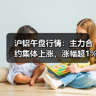 沪铝午盘行情：主力合约集体上涨，涨幅超1%（图2）
