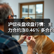 沪铝夜盘收盘行情：主力合约涨0.46% 多合约飘红（图3）