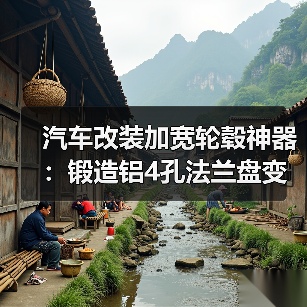 汽车改装加宽轮毂神器：锻造铝4孔法兰盘变位器垫（图3）
