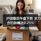 沪铝期货午盘下跌 主力合约跌幅达0.25%（图4）