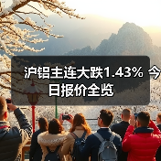 沪铝主连大跌1.43% 今日报价全览（图3）