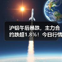 沪铝午后暴跌，主力合约跌超1.8%！今日行情全解析（图1）