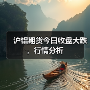 沪铝期货今日收盘大跌，行情分析（图1）