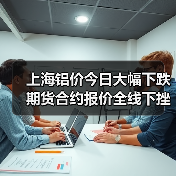 上海铝价今日大幅下跌 期货合约报价全线下挫（图1）