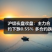 沪铝夜盘收盘:主力合约下跌0.55% 多合约跌幅超0.4%(图4) 沪铝夜盘收盘:主力合约下跌0.55% 多合约跌幅超0.4%(图4)