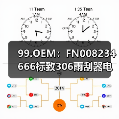 99.OEM：FN008234666标致306雨刮器电机,马达（图1）