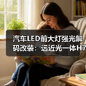 汽车LED前大灯强光解码改装:远近光一体H7-H4-H9聚光安装指南(图4) 汽车LED前大灯强光解码改装:远近光一体H7-H4-H9聚光安装指南(图4)