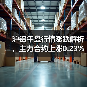沪铝午盘行情涨跌解析，主力合约上涨0.23%（图2）