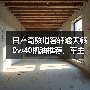 日产奇骏逍客轩逸天籁0w40机油推荐，车主怎么选？（图2）