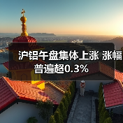 沪铝午盘集体上涨 涨幅普遍超0.3%（图1）