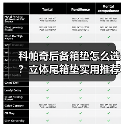 科帕奇后备箱垫怎么选？立体尾箱垫实用推荐（图3）