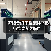 沪铝合约午盘集体下跌，行情走势如何？（图1）