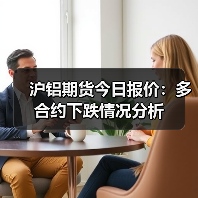 沪铝期货今日报价：多合约下跌情况分析（图1）