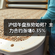 沪铝午盘涨势如何？主力合约涨幅0.35%（图1）