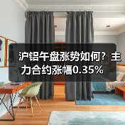 沪铝午盘涨势如何？主力合约涨幅0.35%（图3）