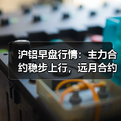 沪铝早盘行情：主力合约稳步上行，远月合约小幅波动（图1）