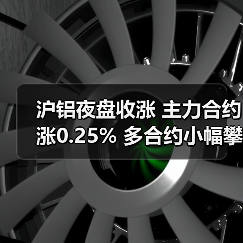 沪铝夜盘收涨 主力合约涨0.25% 多合约小幅攀升（图2）