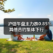 沪铝午盘主力跌0.85% 其他合约集体下行（图4）