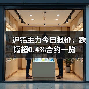 沪铝主力今日报价：跌幅超0.4%合约一览