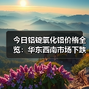 今日铝锭氧化铝价格全览：华东西南市场下跌，华南跌幅较小（图2）