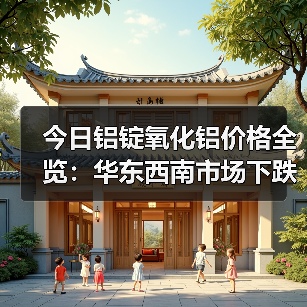 今日铝锭氧化铝价格全览：华东西南市场下跌，华南跌幅较小（图1）