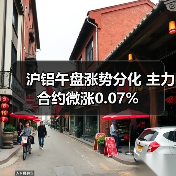 沪铝午盘涨势分化 主力合约微涨0.07%（图2）