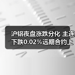 沪铝夜盘涨跌分化 主连下跌0.02%远期合约上涨(图4) 沪铝夜盘涨跌分化 主连下跌0.02%远期合约上涨(图4)