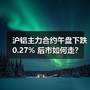 沪铝主力合约午盘下跌0.27% 后市如何走？（图1）