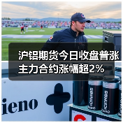 沪铝期货今日收盘普涨 主力合约涨幅超2%（图2）