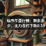 铝市午盘行情：跌多涨少，主力合约下跌0.51%（图2）