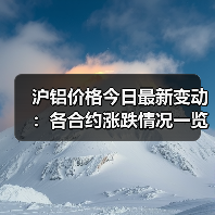 沪铝价格今日最新变动：各合约涨跌情况一览（图1）