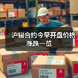 沪铝合约今早开盘价格涨跌一览（图3）