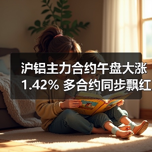 沪铝主力合约午盘大涨1.42% 多合约同步飘红（图3）