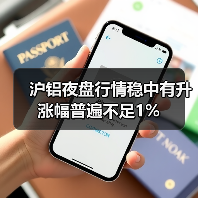 沪铝夜盘行情稳中有升 涨幅普遍不足1%（图4）