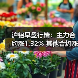沪铝早盘行情：主力合约涨1.32% 其他合约涨幅超1%（图1）