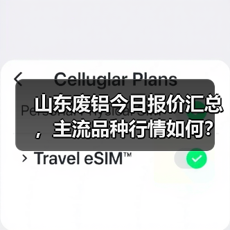 山东废铝今日报价汇总，主流品种行情如何？（图3）