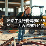 沪铝午盘行情普涨0.39%，主力合约涨跌如何？
