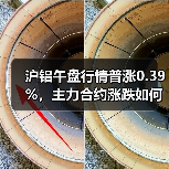沪铝午盘行情普涨0.39%，主力合约涨跌如何？（图2）