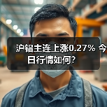 沪铝主连上涨0.27% 今日行情如何？（图1）