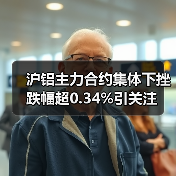 沪铝主力合约集体下挫 跌幅超0.34%引关注（图1）