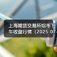 上海期货交易所铝市下午收盘行情（2025-07-01 15:03）（图3）
