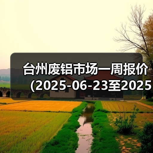 台州废铝市场一周报价（2025-06-23至2025-06-27）（图4）